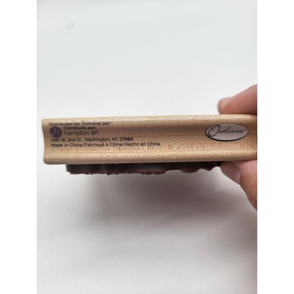 Hampton Art Owl Witchy Halloween Fall Art Wood Mount Rubber Stamp Craft Card - Picture 2 of 7